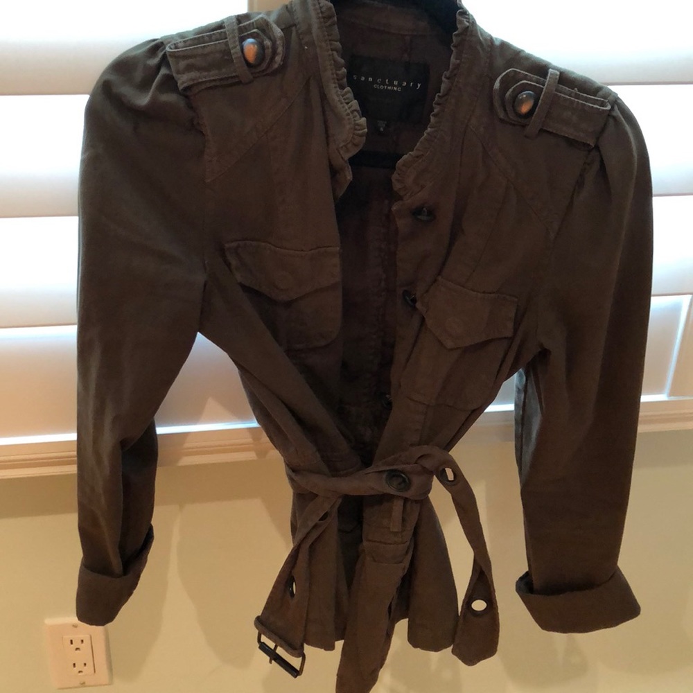 Sanctuary Army Green utility jacket
